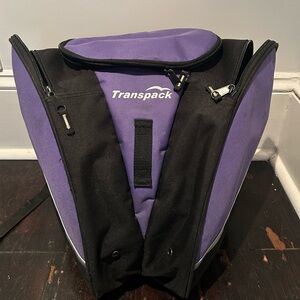 Purple and Black Women's Backpack